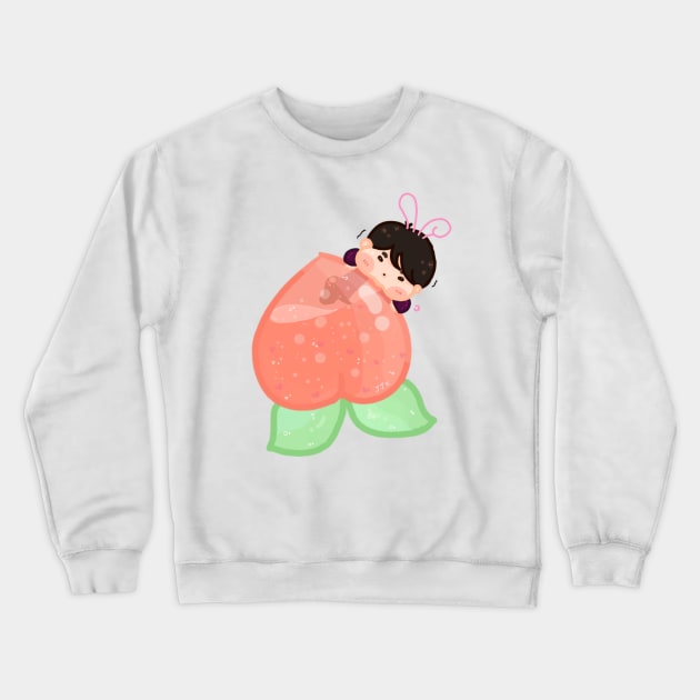 Peach kook Crewneck Sweatshirt by Byunfrog